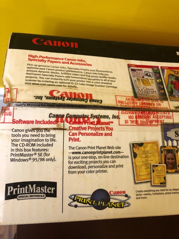 New In Box 2001 Canon BJC-2110 Color Bubble Jet Printer Printmaster - Image 2 of 4