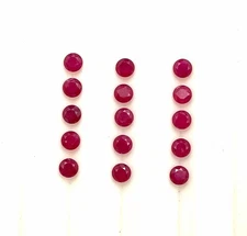 Natural Good Quality Ruby Round Cut Loose Gemstone Lot 10 Pcs 2.80 MM