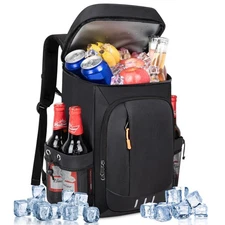 Cooler Backpack - 40 Cans Insulated Leak Proof Backpack Cooler Portable Picni...