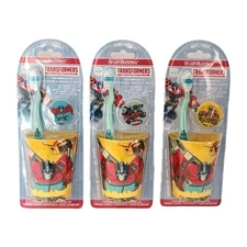 Brush Buddies Transformers Toothbrush  Set Of  3.  for Travel Gifts Daily Use