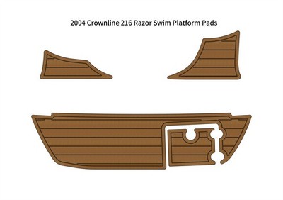2004 Crownline 216 Razor Swim Platform Boat EVA Faux Foam Teak Deck Floor Pad-