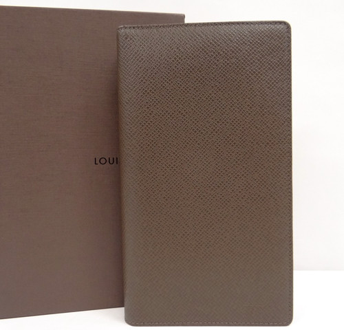 Louis Vuitton Taiga Porte Cartes Credit Long Wallet Brown 11220082500 N