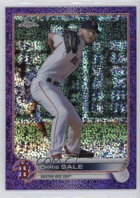 2022 Topps Chrome Purple Speckle Refractor 62/299 Chris Sale #118 0v2l