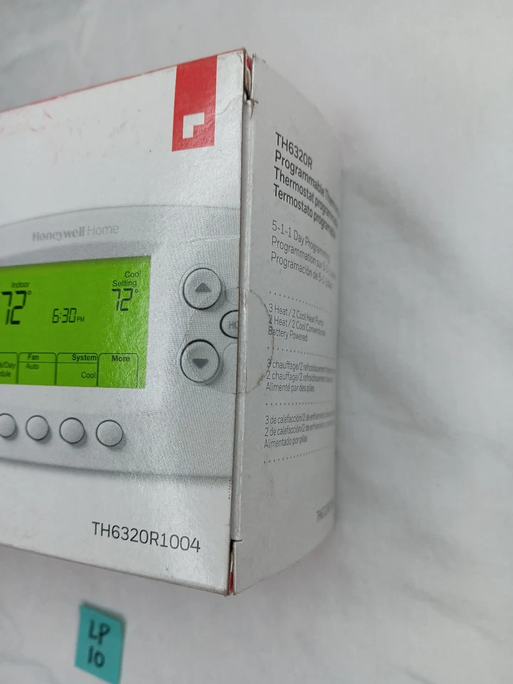 HONEYWELL HONEYWELL TH6320R1004 WIRELESS FOCUSPRO THERMOSTAT - WHITE - Image 2 of 3