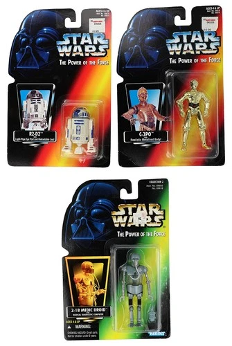 Kenner Stars Wars Power of the Force C-3PO/R2-D2/2-1B Medic Droid Sealed