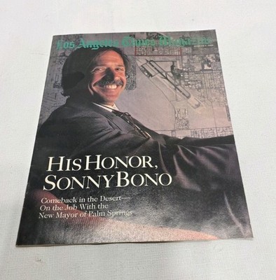  LOS ANGELES TIMES MAGAZINE - SONNY BONO FRONT COVER - August 7th, 1988