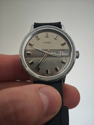 Vintage Timex Mercury Day Date Uhr Watch Mechanisch 16850 02774 Great Britain