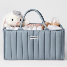 Baby Diaper Caddy Organizer, Stylish Storage Basket for Newborn Essentials an...