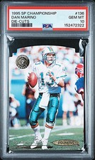 1995 Upper Deck SP Championship Dan Marino Die-Cut Card #136!  PSA 10!