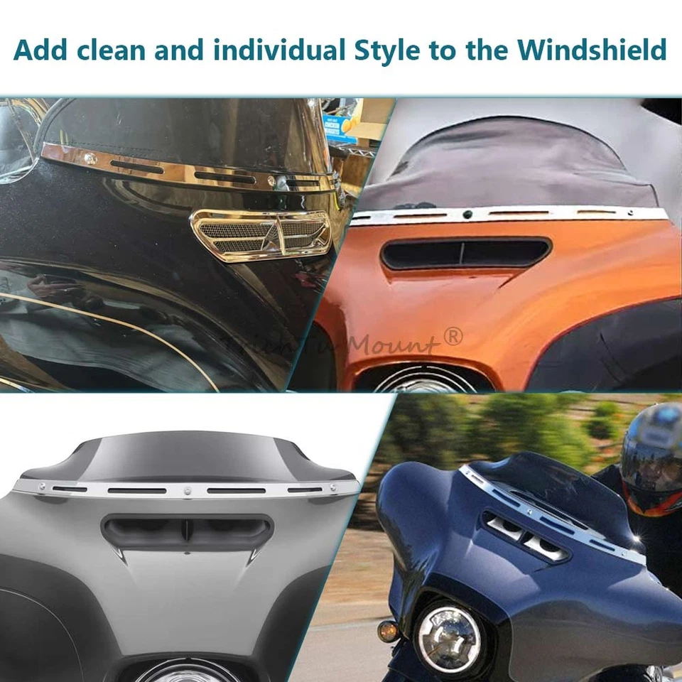 Carenado de parabrisas de motocicleta para Harley Touring FLHTCU Tri Glide 2014-2025 Foto 2 de 4