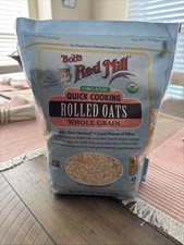 Bob's Red Mill Avena arrotolata biologica a cottura rapida, 32 oz, non OGM, confezione da 1