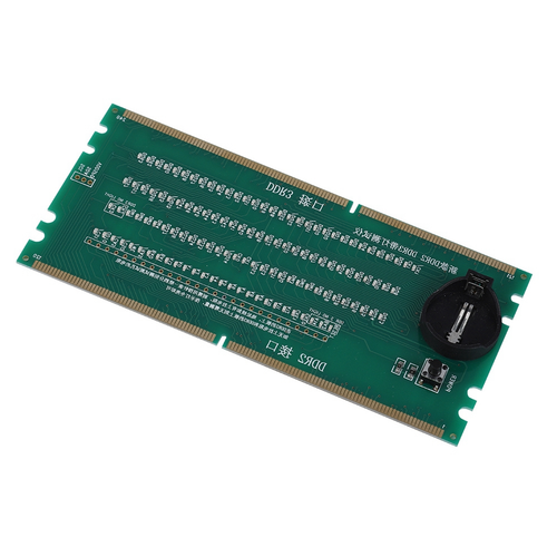 Zwei In Einer Desktop-Motherboard-Testkarte Ddr2 / Ddr3 Mit Lichttester NTS - Afbeelding 6 van 7
