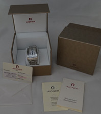 Aigner Herren Uhr Modena  Nudo A 16100 Silber mit neuer Batterie