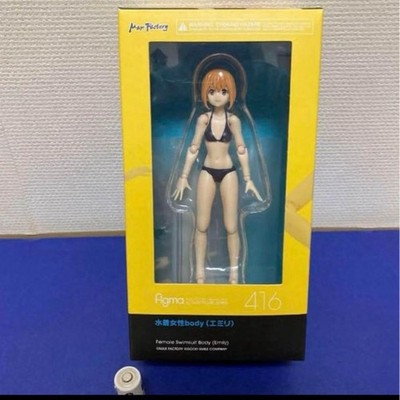 Max Factory figma 416 Emily Black Bikini Swimsuit Female Body Actionfigur Neu