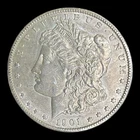1901-O Morgan Silver Dollar, AU+