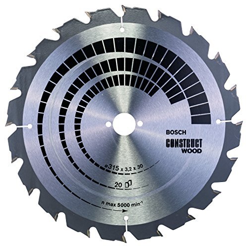 BOSCH 2608640691 - Disco de sierra circular Construct Wood 315x3.2x30D: 20FWF