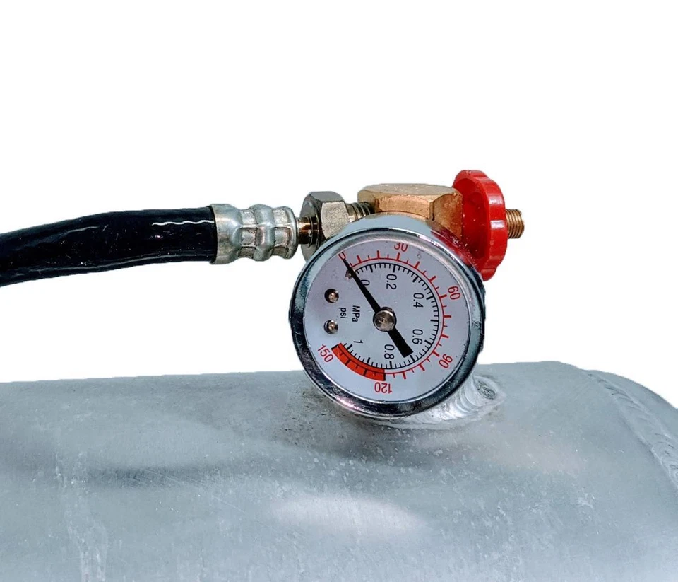 Tanque de Aire 5 Galones Aluminio 120psi con Medidor Alto Rendimiento Granatelli 900101 Foto 3 de 4