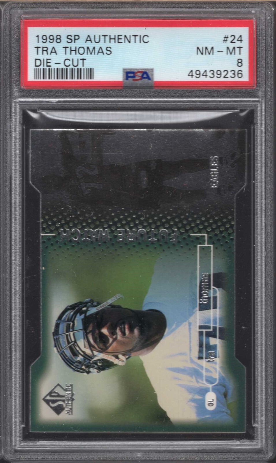 Tra Thomas SP Authentic #24 Die-Cut