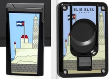 Elie Bleu, Limited Edition Casa Cubana Cigar Cutter & Lighter Set #65, NIB