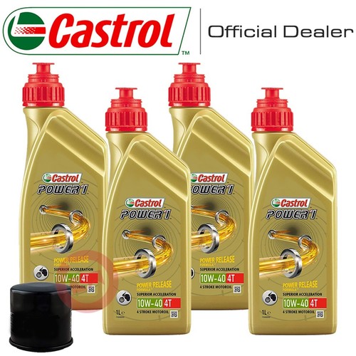 CASTROL POWER 1 10W40 OIL CUTTING KIT + FILTER HONDA ST 1100 1998 - Picture 1 of 3