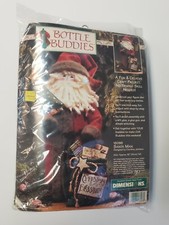 Dimensions Bottle Buddies Santa Man Felt Craft Kit 1996 No Sew 16in 18098 NEW