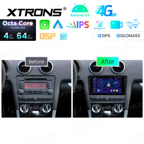 XTRONS 8" IPS Octa Core Android 14 Autoradio GPS Navi WiFi 64G 4G für AUDI A3 S3 - Bild 2 von 18