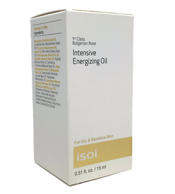 Isoi Intensive Energizing Oil For Dry & Sensitive Skin 0.51oz./15ml New In Box