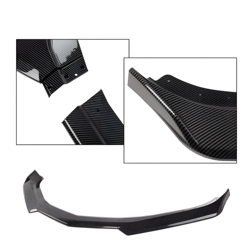 For Camaro SS 16-2021 / LS LT RS 19-2021 Carbon Black Front Bumper Lip Splitter - Picture 4 of 21