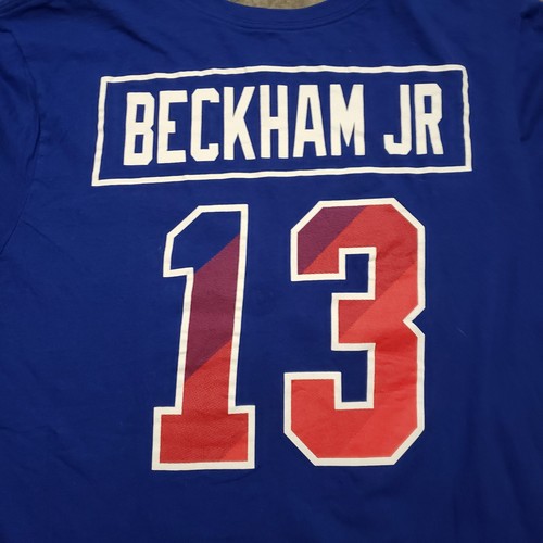 New York Giants Shirt Herren Large blau Odell Beckham Jr NFL Football Nike Erwachsene - Bild 8 von 9