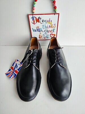 New Men's Doc Martens Hawkins Astronauts black shoes derby England