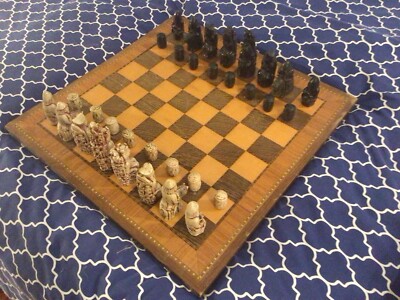 schachspiel und brett vintage