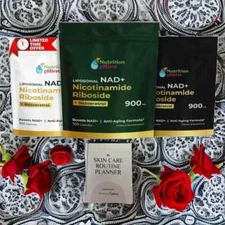 NAD+ Supplement for Anti-Aging Energy Focus & Nicotinamide Riboside 3 pack