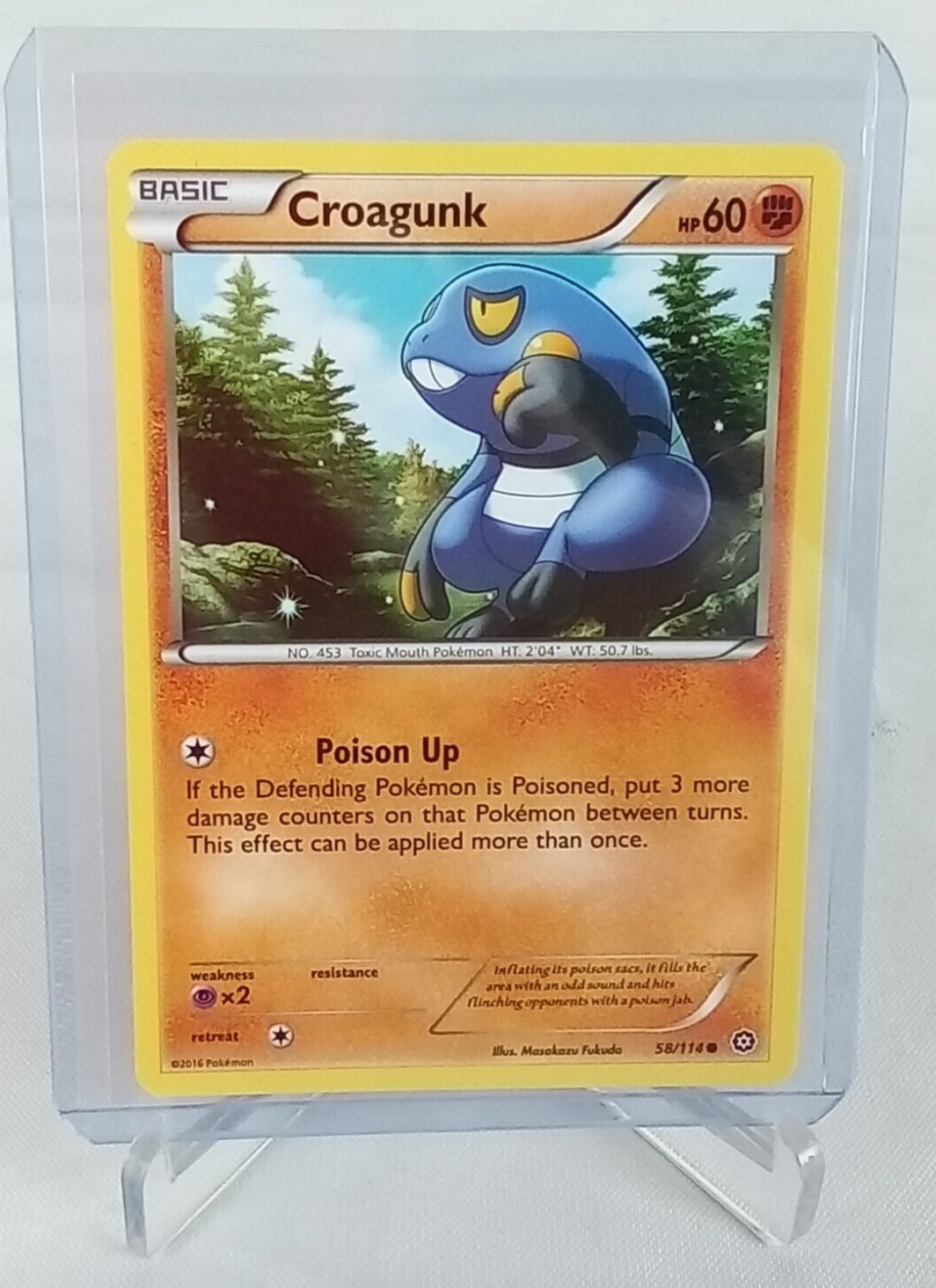 Croagunk Hp60 #58 Pokémon Card 2016