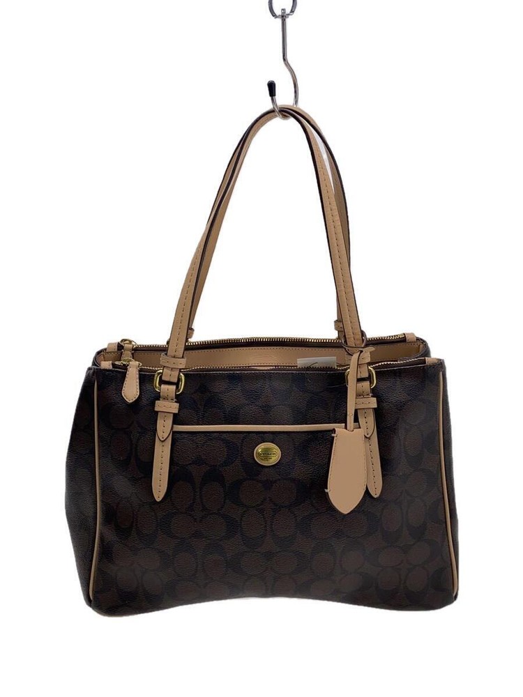 COACH Tote Bag Leather BRW Total Pattern F26187