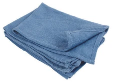 100 Count - NEW BLUE GLASS CLEANING SHOP TOWELS/HUCK/ SURGICAL/ DETAILING TOWELS