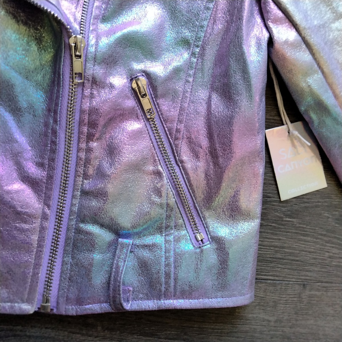 Forever 21 Iridescent Jacket Forever 21 Holographic Coat Outlet