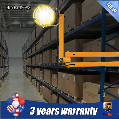 50W Loading Dock Folding LED Lights Swing Arm Lamp For Warehouse Outdoor Work US