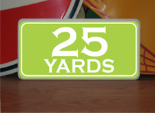 Vintage 25 YARD MARKER Metal Sign 4 Golf Club Yardage sign for Golf Course