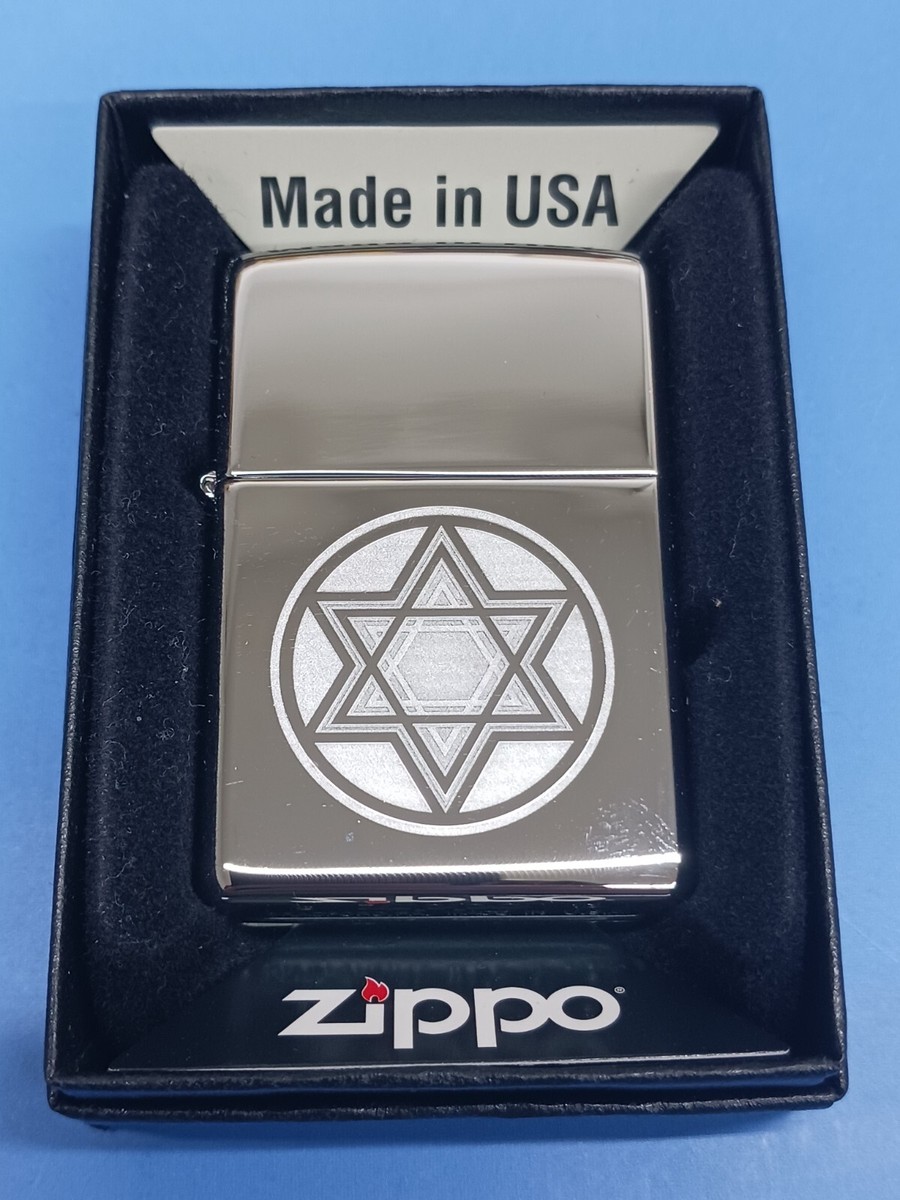 Zippo Star of David High Polish Chrome 28288 | eBay