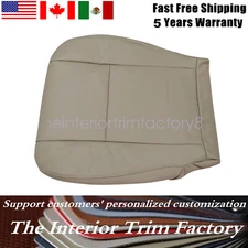 For 2000 - 2007 Toyota Sequoia Driver Bottom Replacement Leather Seat Cover Tan