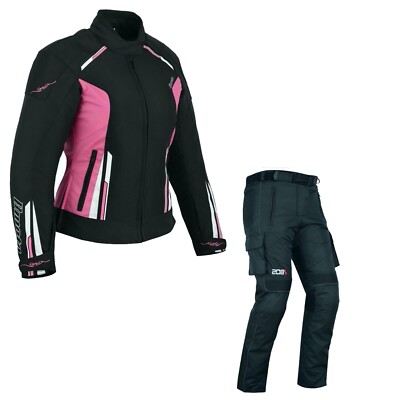 Ladies Motorcycle Textile Suit with Protectors Motorbike Suit Waterproof Motorbike 