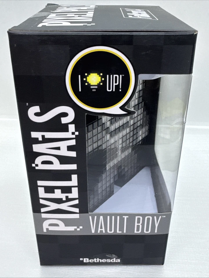 Pixel Pals Fallout 4 VAULT BOY Light Up 5” Figure Black & White NEW - Image 4 of 4