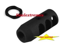 Competition Compact Muzzle Brake 1/2x28 TPI Free Jam nut / timing nut