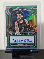 2022-23  Prizm Draft Picks - College Penmanship Green Prism #CP-TAL Teddy Allen 