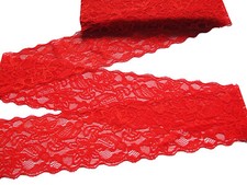 1 Yard of 8cm Elastic Stretch Lace Trim Ribbon Fabric Decor Crafts Sewing DIY