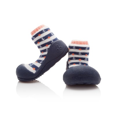 ATTIPAS MARINE NAVY ergonomical shoes kids infants non skid soft