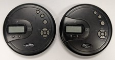  2 GPX Personal CD Player with FM Radio PC332B RS - Broken AS-IS For Parts