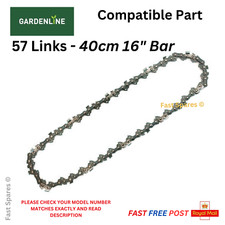 Aldi GARDENLINE CSP41 Chainsaw Chain 40cm (16") Bar 57 Links FAST POST