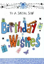 To A Special Son Birthday Wishes - Birthday Greeting Card - 01537
