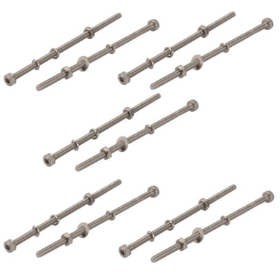 10stk M3x70mm Zylinderkopfschrauben Innensechskant Edelstahl mit Unterlegscheibe